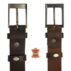 B. Roy Traditional Narrow Genuine Leather Belt