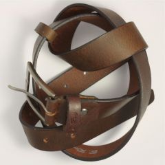 B. Roy Traditional Narrow Genuine Leather Belt