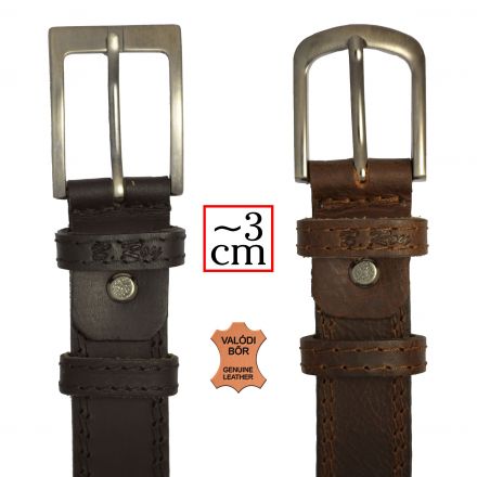B. Roy Traditional Border Genuine Leather Belt