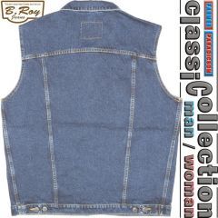 B. Roy M202 Classic Denim Vest B. Roy M202 Classic Denim Vest
