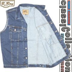 B. Roy M202 Classic Denim Vest B. Roy M202 Classic Denim Vest